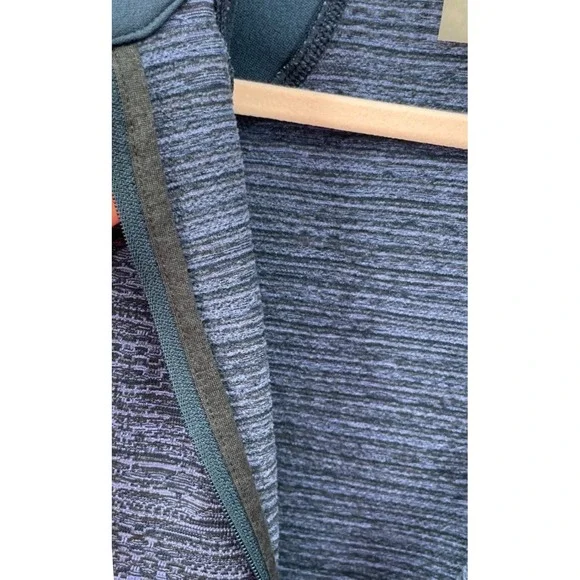 Calia Quarter Zip Pullover Womens Small Navy Blue Space Dye Thumbhole - Picture 9 of 11